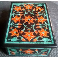 black marble inlay handicraft box-RE3460